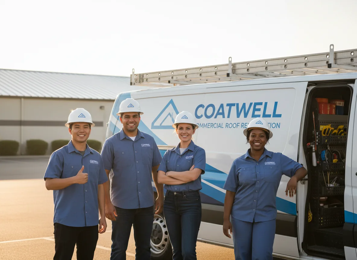 Commercial roof coating company in Felt, OK